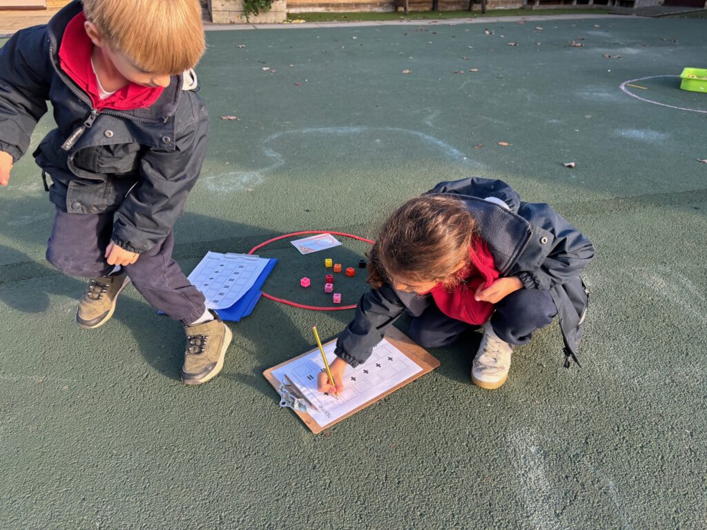 Racing outside for outdoor maths&#8230;, Copthill School