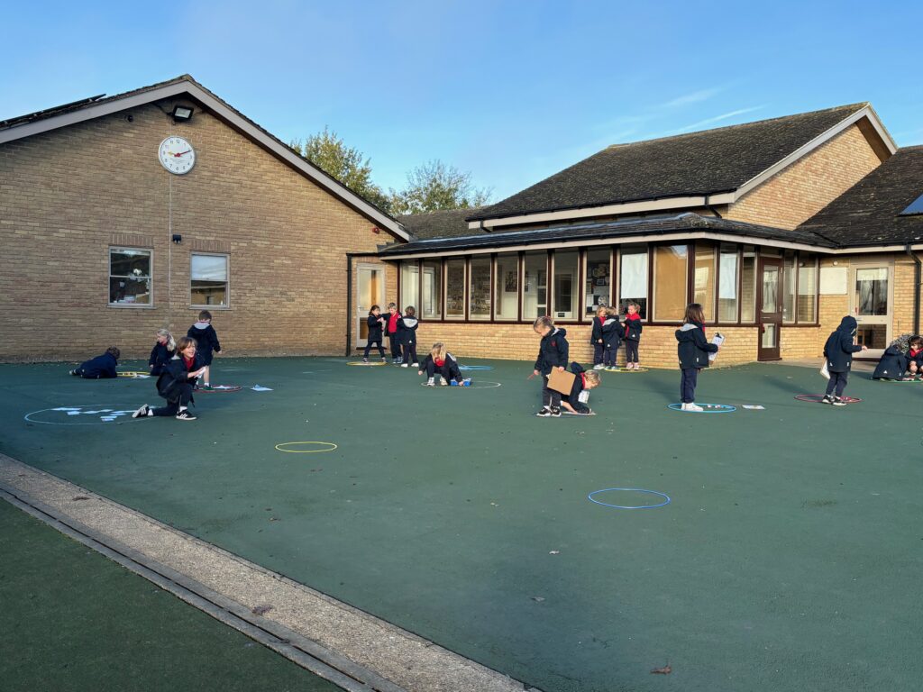 Racing outside for outdoor maths&#8230;, Copthill School