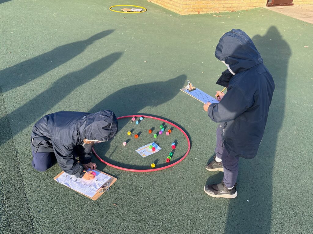 Racing outside for outdoor maths&#8230;, Copthill School