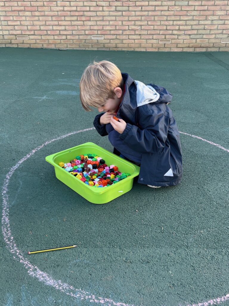 Racing outside for outdoor maths&#8230;, Copthill School