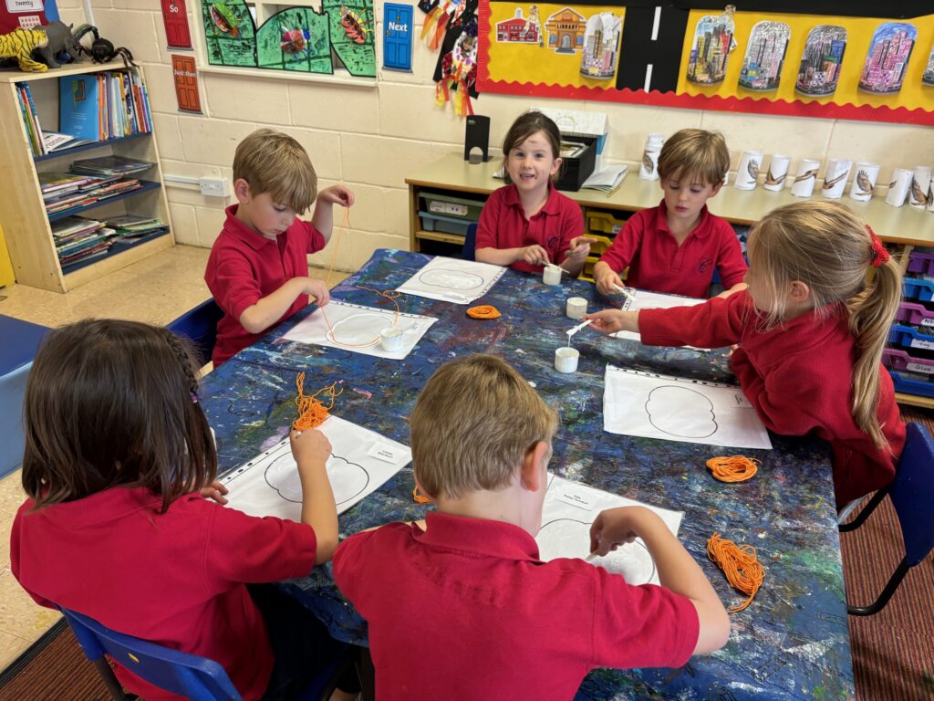 Crazy string pumpkins&#8230;, Copthill School