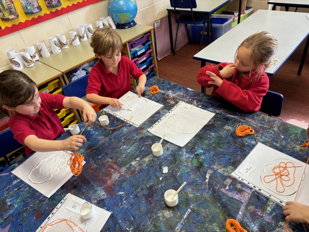 Crazy string pumpkins&#8230;, Copthill School