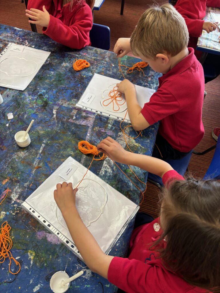 Crazy string pumpkins&#8230;, Copthill School