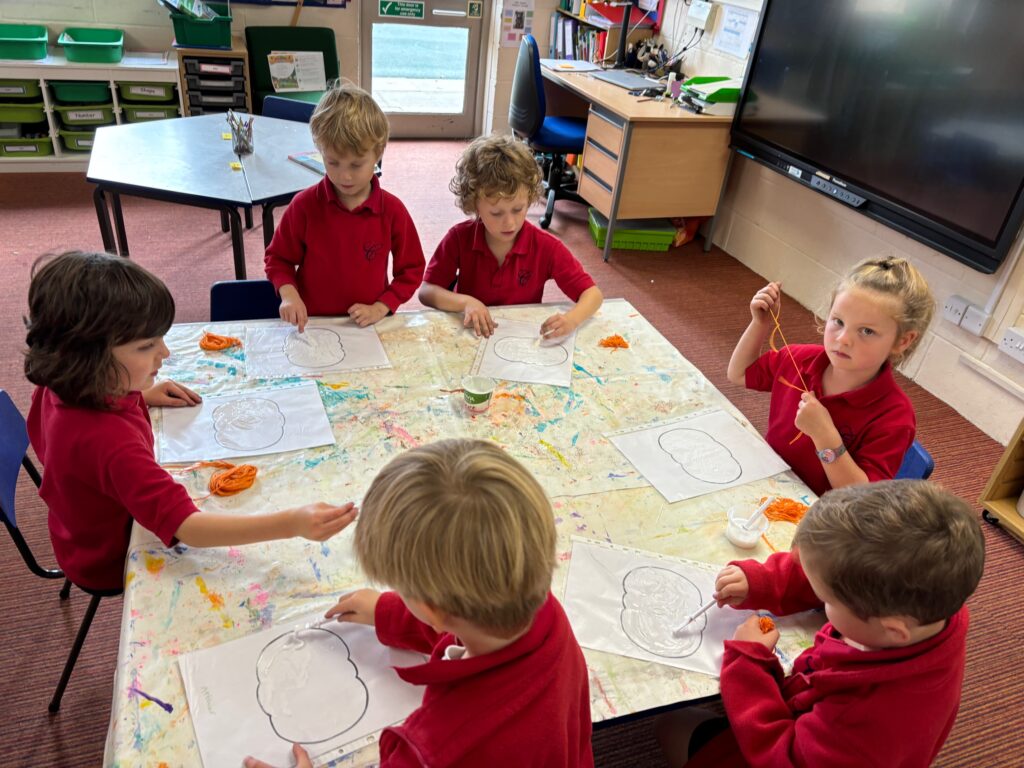 Crazy string pumpkins&#8230;, Copthill School