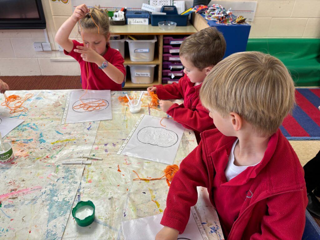 Crazy string pumpkins&#8230;, Copthill School