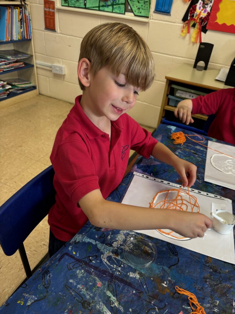 Crazy string pumpkins&#8230;, Copthill School