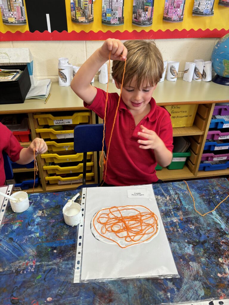 Crazy string pumpkins&#8230;, Copthill School