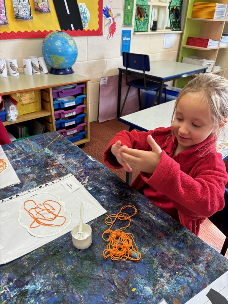 Crazy string pumpkins&#8230;, Copthill School