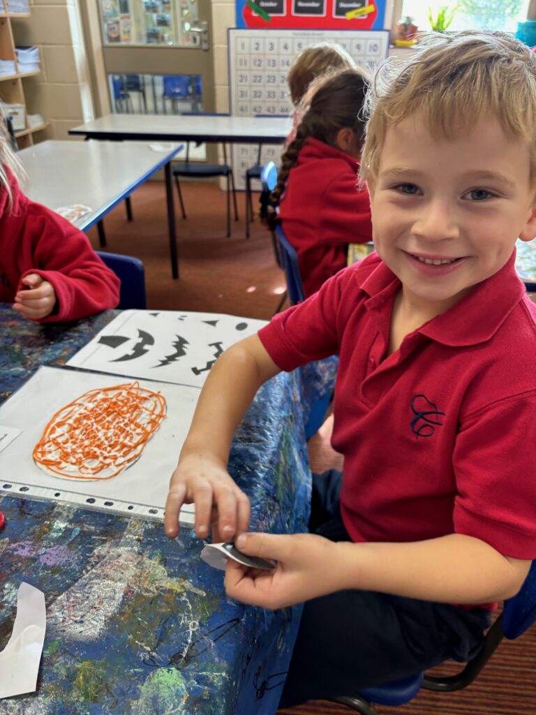 Crazy string pumpkins&#8230;, Copthill School