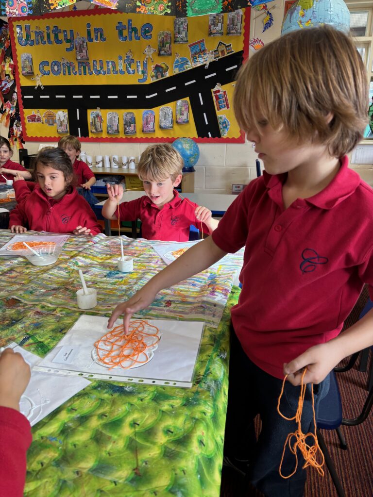 Crazy string pumpkins&#8230;, Copthill School