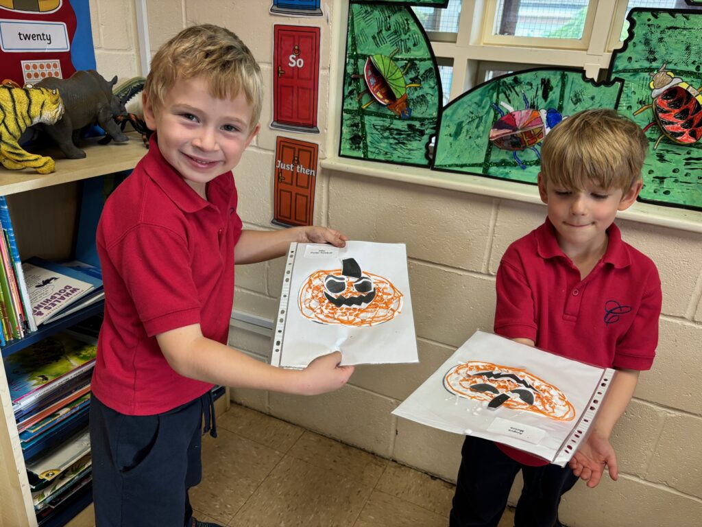 Crazy string pumpkins&#8230;, Copthill School