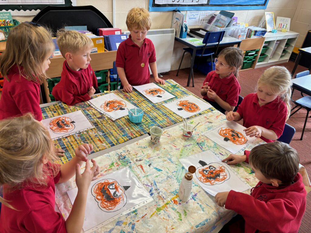 Crazy string pumpkins&#8230;, Copthill School