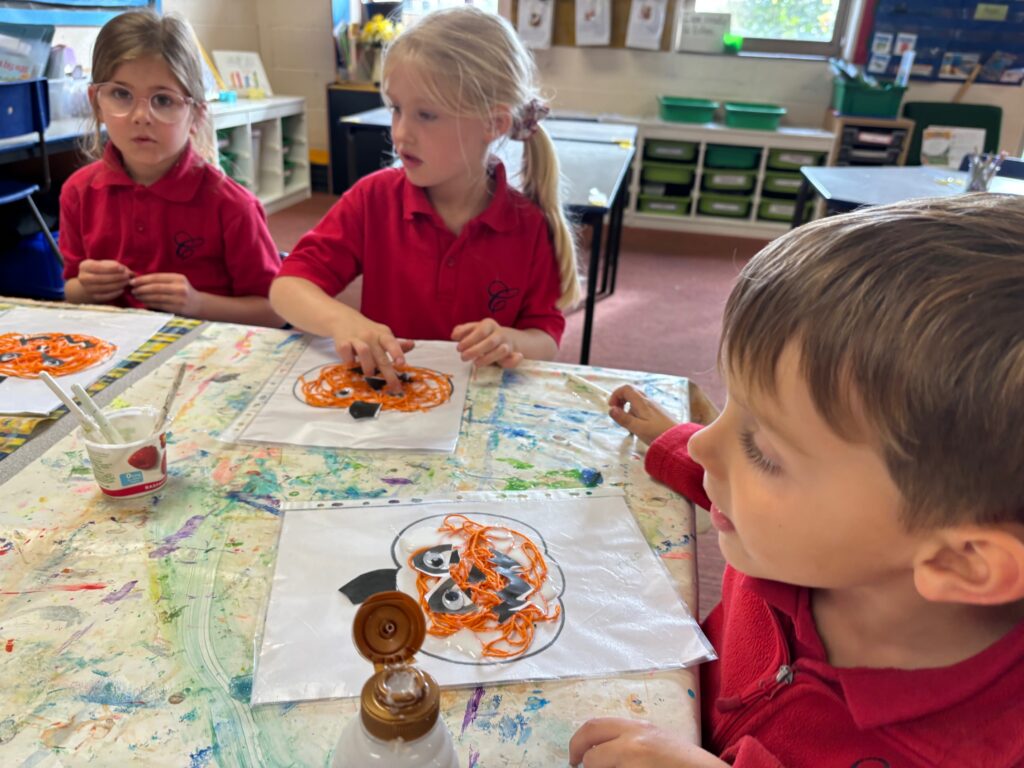 Crazy string pumpkins&#8230;, Copthill School