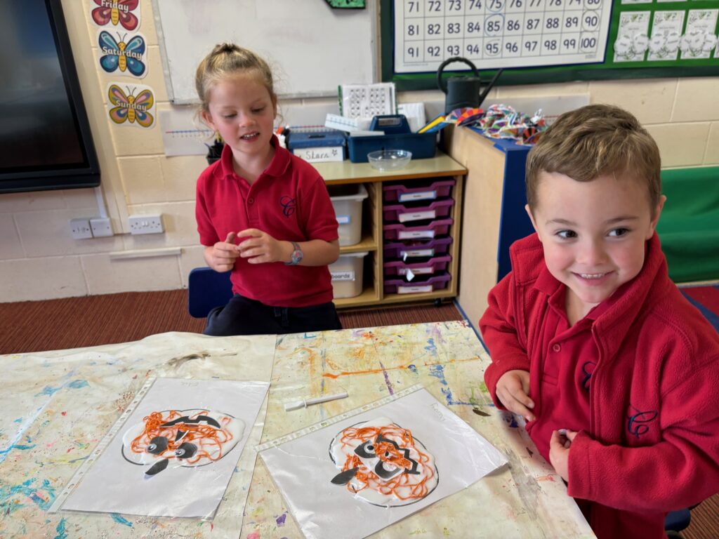 Crazy string pumpkins&#8230;, Copthill School