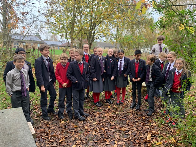 Poetry vocabulary exploration in the woods, Copthill School