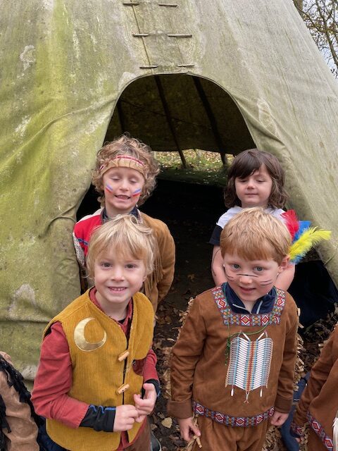 Native American experience day&#8230;, Copthill School