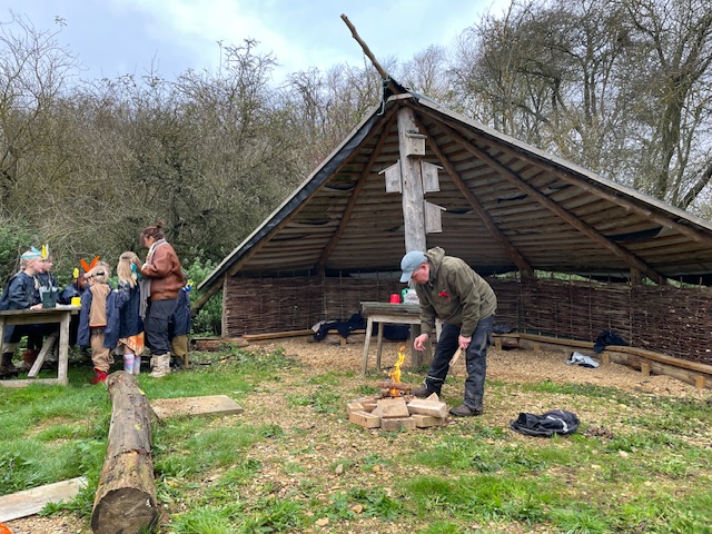 Native American experience day&#8230;, Copthill School