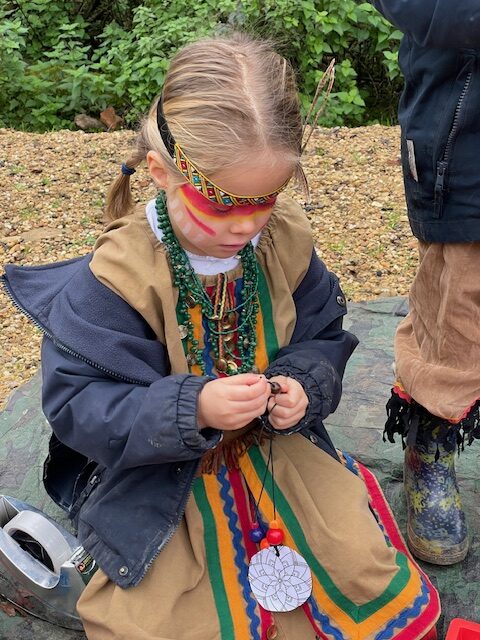 Native American experience day&#8230;, Copthill School