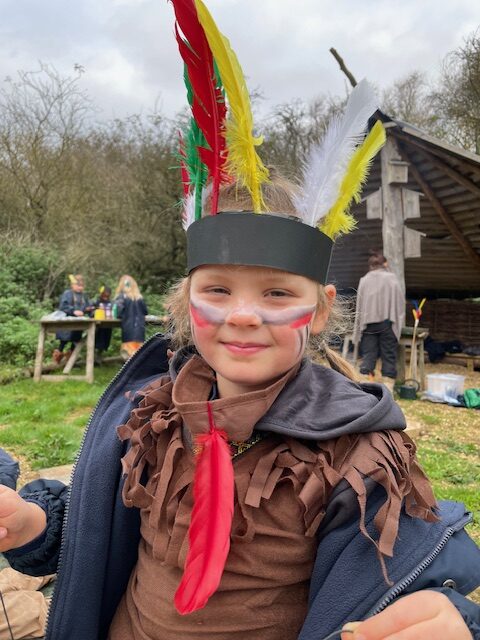 Native American experience day&#8230;, Copthill School