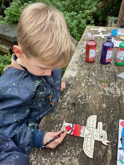 Native American experience day&#8230;, Copthill School