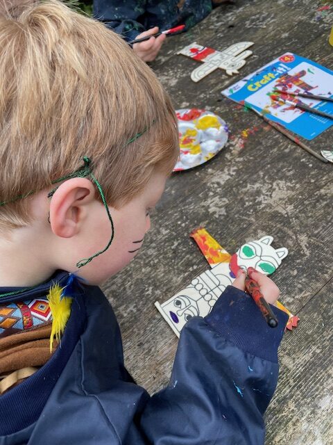 Native American experience day&#8230;, Copthill School