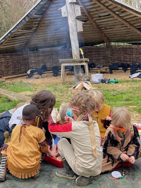 Native American experience day&#8230;, Copthill School