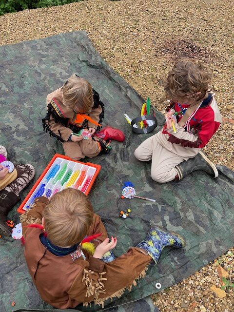 Native American experience day&#8230;, Copthill School