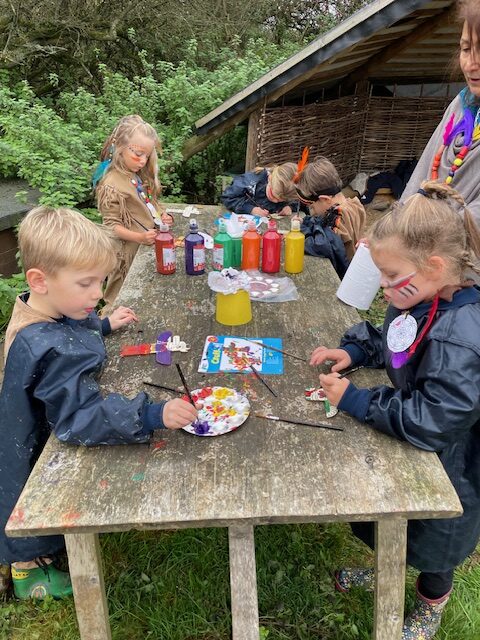 Native American experience day&#8230;, Copthill School