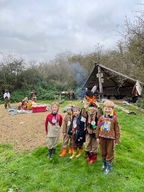 Native American experience day&#8230;, Copthill School