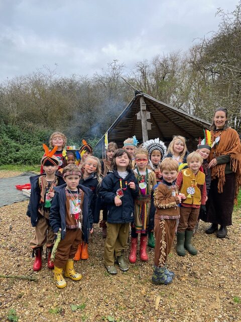 Native American experience day&#8230;, Copthill School