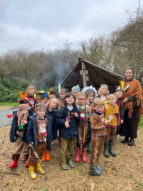 Native American experience day&#8230;, Copthill School