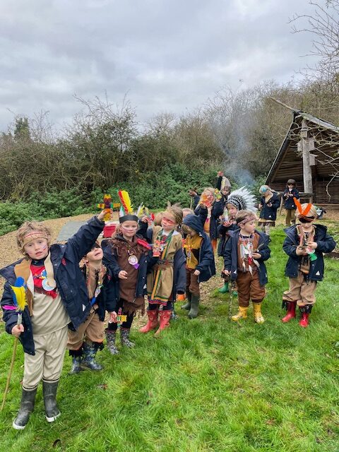 Native American experience day&#8230;, Copthill School