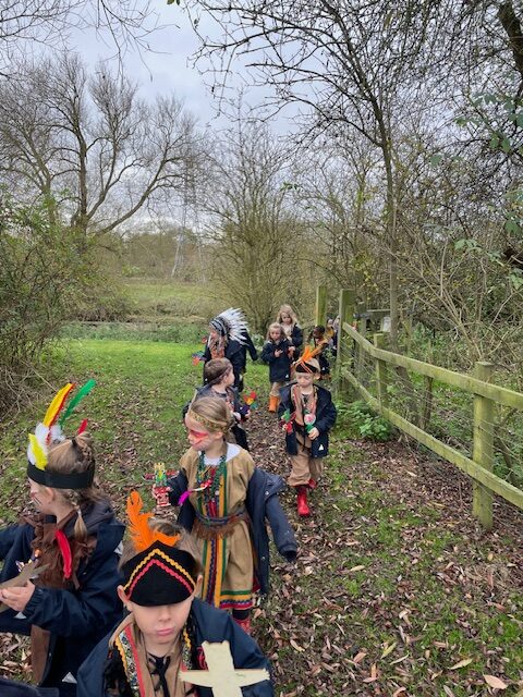 Native American experience day&#8230;, Copthill School