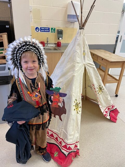 Native American experience day&#8230;, Copthill School