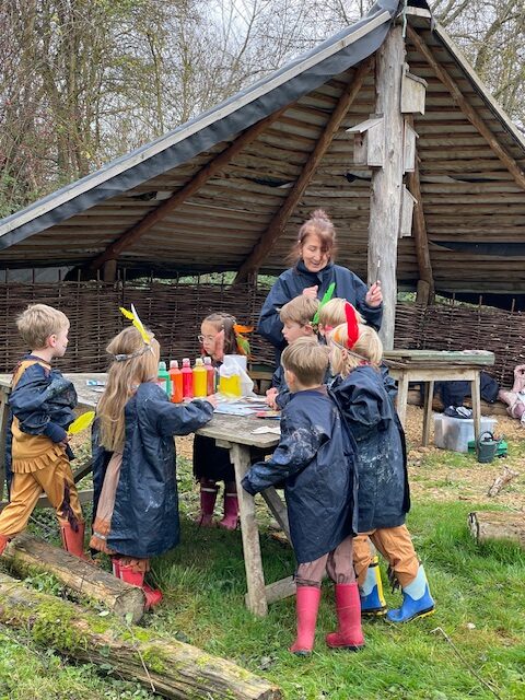 Native American experience day&#8230;, Copthill School