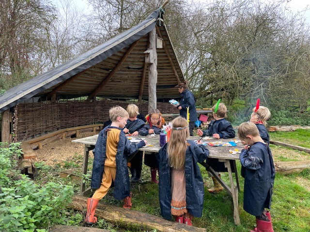 Native American experience day&#8230;, Copthill School