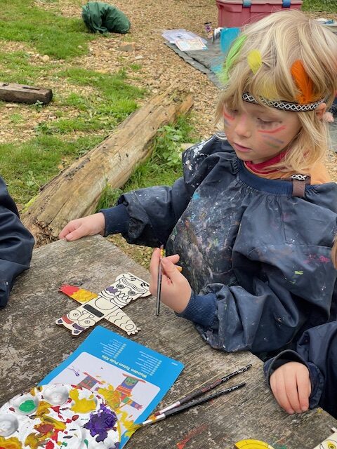 Native American experience day&#8230;, Copthill School