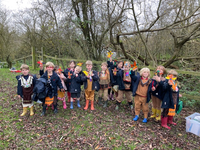 Native American experience day&#8230;, Copthill School