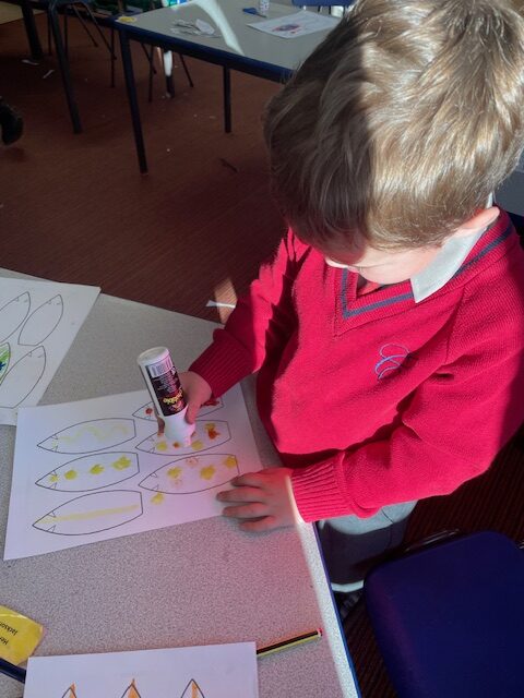 Native American Indian Headdress Art, Copthill School