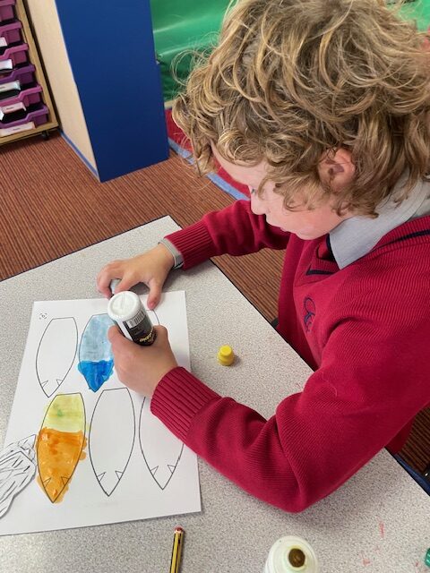 Native American Indian Headdress Art, Copthill School