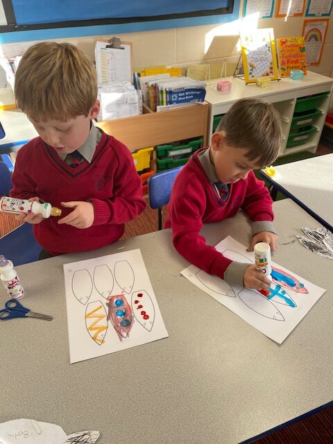 Native American Indian Headdress Art, Copthill School