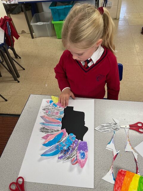 Native American Indian Headdress Art, Copthill School