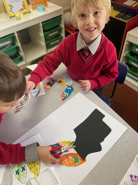 Native American Indian Headdress Art, Copthill School