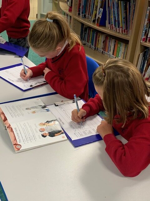 Investigating information texts in our beautiful library, Copthill School