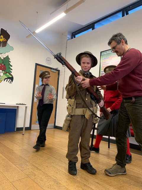 WW1 history afternoon, Copthill School