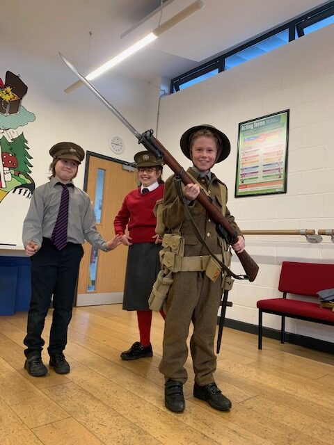 WW1 history afternoon, Copthill School