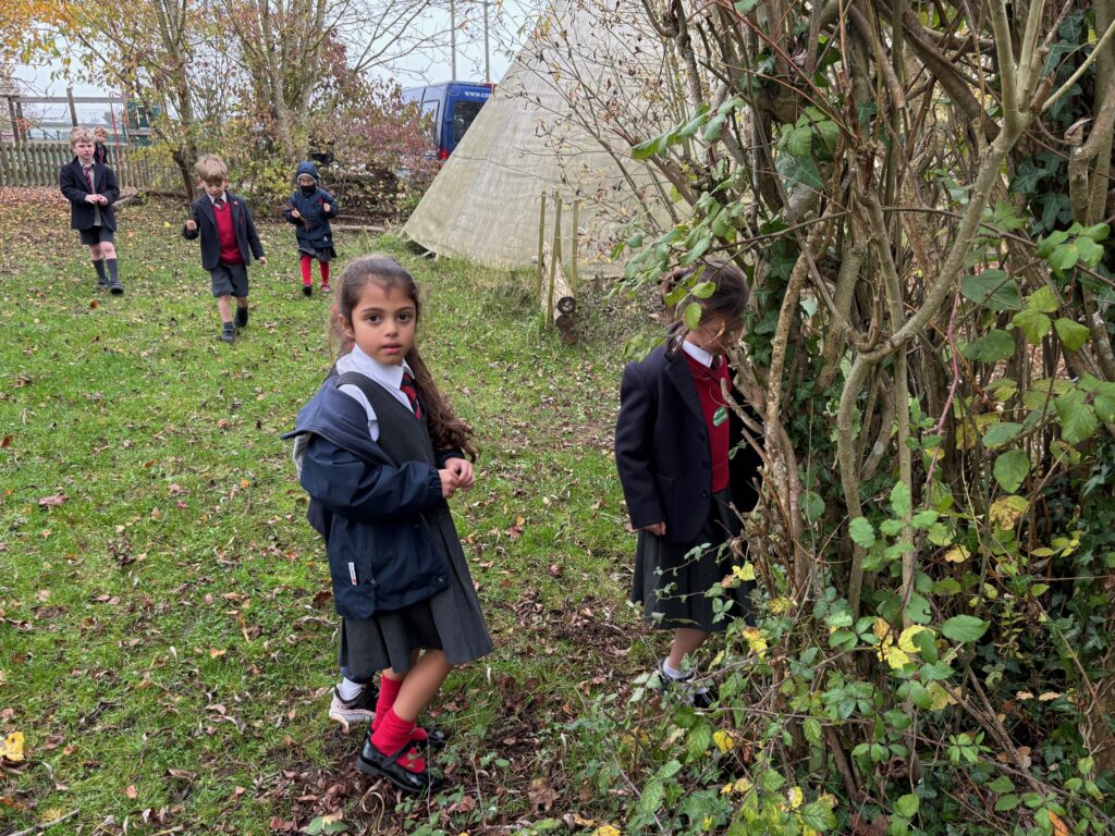 Native American Tipi building&#8230;, Copthill School