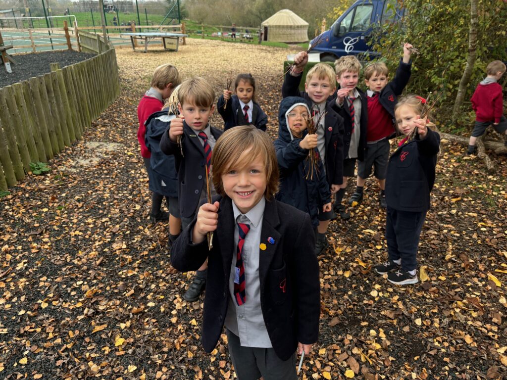 Native American Tipi building&#8230;, Copthill School