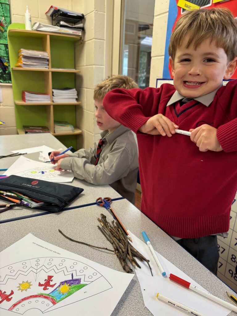 Native American Tipi building&#8230;, Copthill School