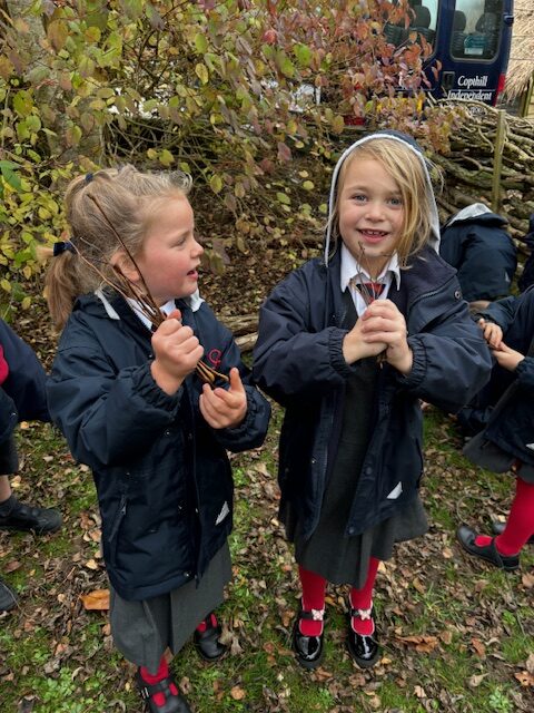 Native American Tipi building&#8230;, Copthill School